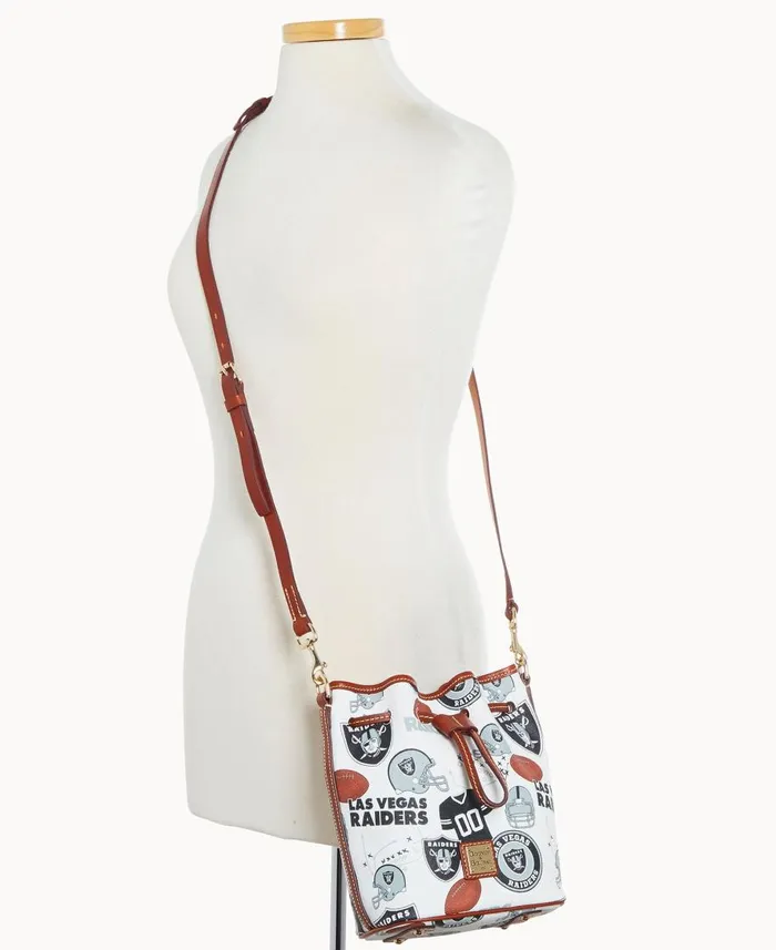 Dooney and Bourke Crossbodies NFL Raiders Small Drawstring Raiders 8211 WomenMen Dooney and Bourke Crossbodies NFL Raiders Small Drawstring Raiders 8211 WomenMen