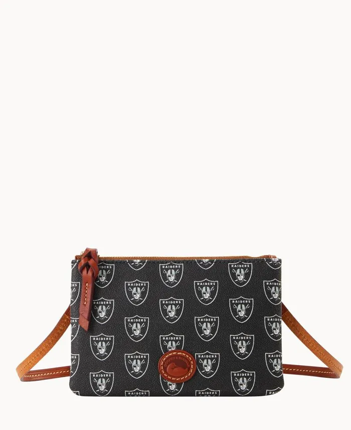 Dooney and Bourke Crossbodies NFL Raiders Top Zip Crossbody Raiders 8211 WomenMen Dooney and Bourke Crossbodies NFL Raiders Top Zip Crossbody Raiders 8211 WomenMen