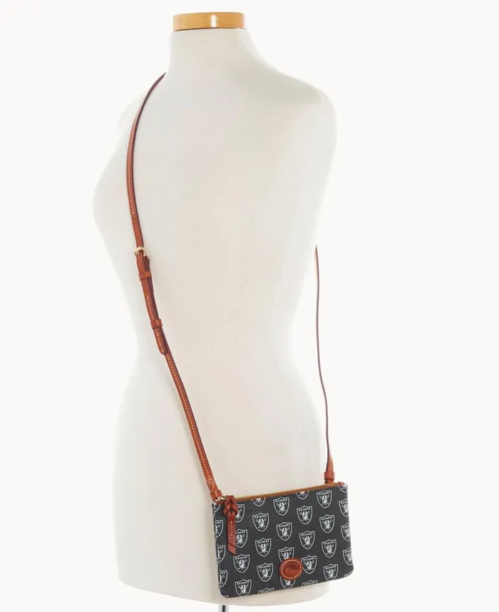 Dooney and Bourke Crossbodies NFL Raiders Top Zip Crossbody Raiders 8211 WomenMen Dooney and Bourke Crossbodies NFL Raiders Top Zip Crossbody Raiders 8211 WomenMen
