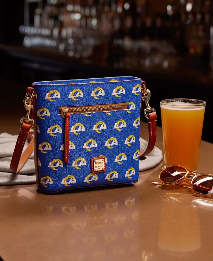 Dooney and Bourke Crossbodies NFL Rams Small Zip Crossbody Rams 8211 WomenMen Dooney and Bourke Crossbodies NFL Rams Small Zip Crossbody Rams 8211 WomenMen