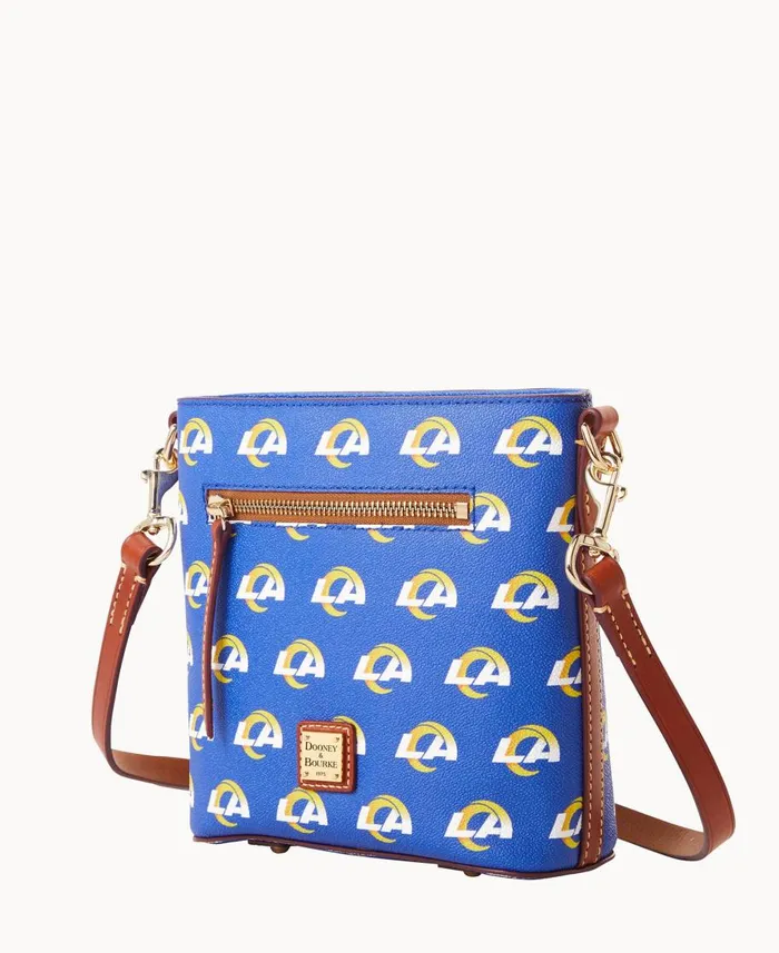 Dooney and Bourke Crossbodies NFL Rams Small Zip Crossbody Rams 8211 WomenMen Dooney and Bourke Crossbodies NFL Rams Small Zip Crossbody Rams 8211 WomenMen