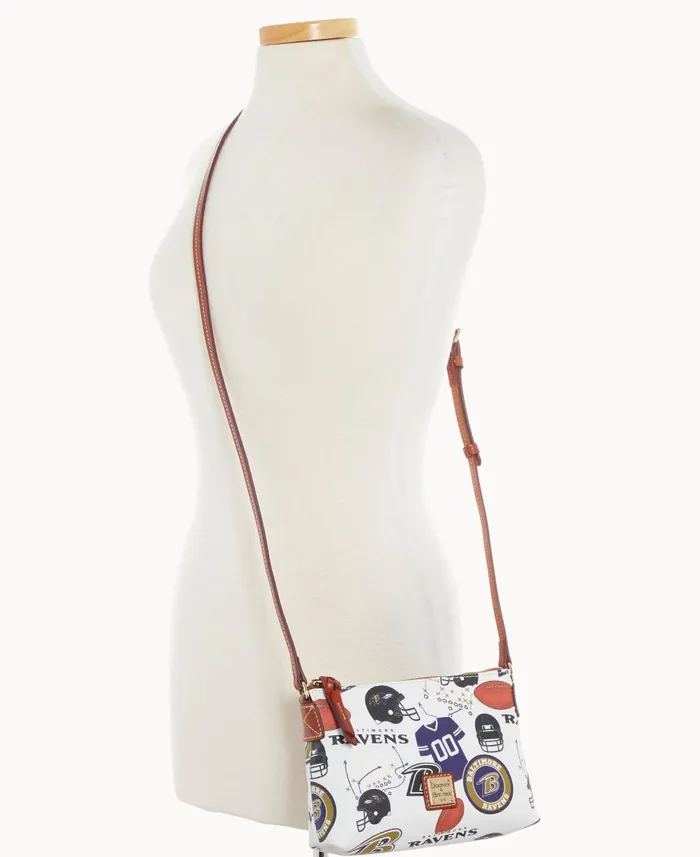Dooney and Bourke Crossbodies NFL Ravens Crossbody Pouchette Ravens 8211 WomenMen Dooney and Bourke Crossbodies NFL Ravens Crossbody Pouchette Ravens 8211 WomenMen