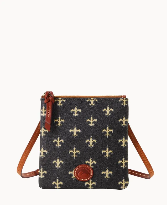 Dooney and Bourke Crossbodies NFL Saints Small North South Top Zip Crossbody Saints 8211 WomenMen Dooney and Bourke Crossbodies NFL Saints Small North South Top Zip Crossbody Saints 8211 WomenMen