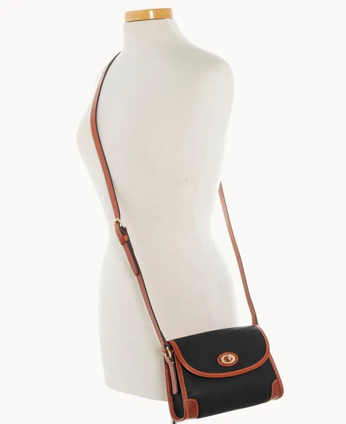 Dooney and Bourke Crossbodies Pebble Grain 20 Crossbody Black 8211 WomenMen