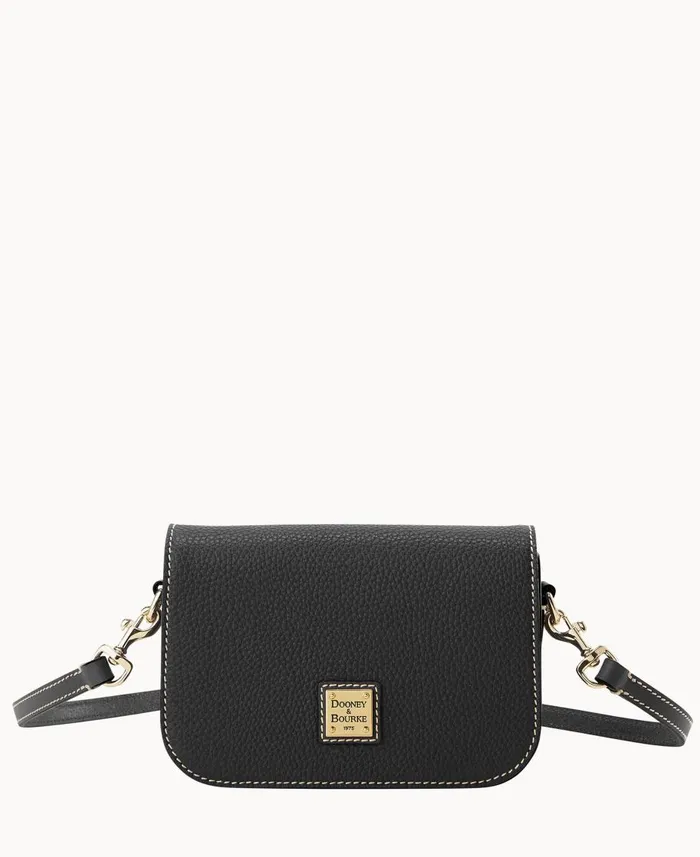 Dooney and Bourke Crossbodies Pebble Grain Kitty Crossbody Black Black 8211 WomenMen