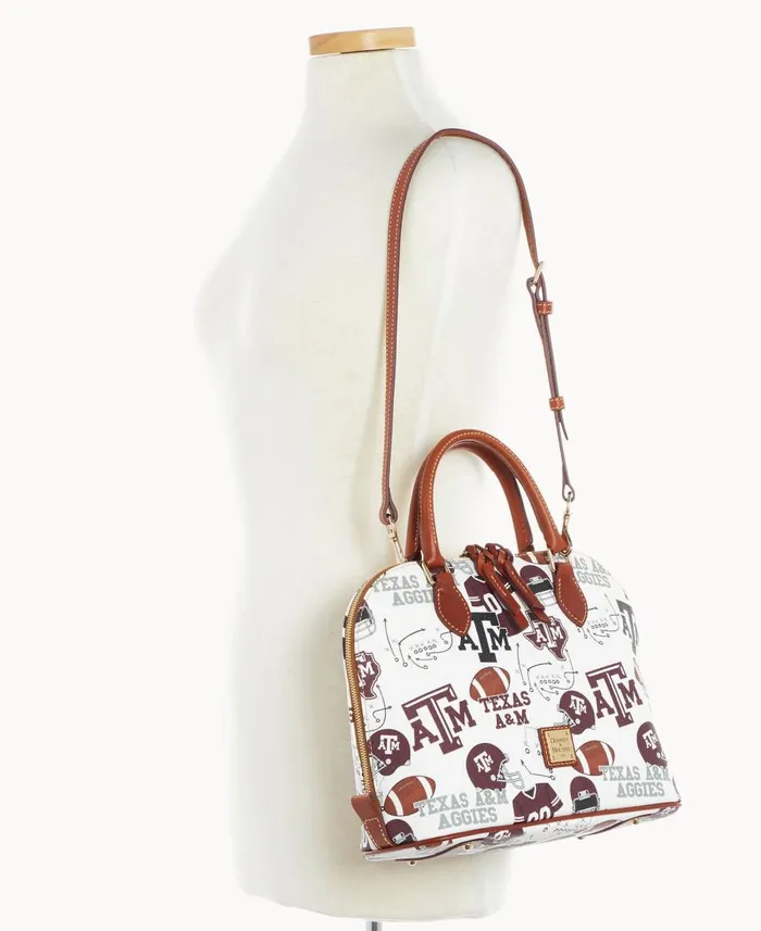 Dooney and Bourke Satchels Collegiate Texas Achr38M University Zip Zip Satchel Texas Aandm 8211 WomenMen Dooney and Bourke Satchels Collegiate Texas Achr38M University Zip Zip Satchel Texas Aandm 8211 WomenMen