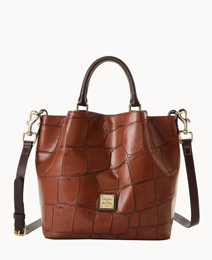 Dooney and Bourke Satchels Denison Small Barlow Cognac 8211 WomenMen