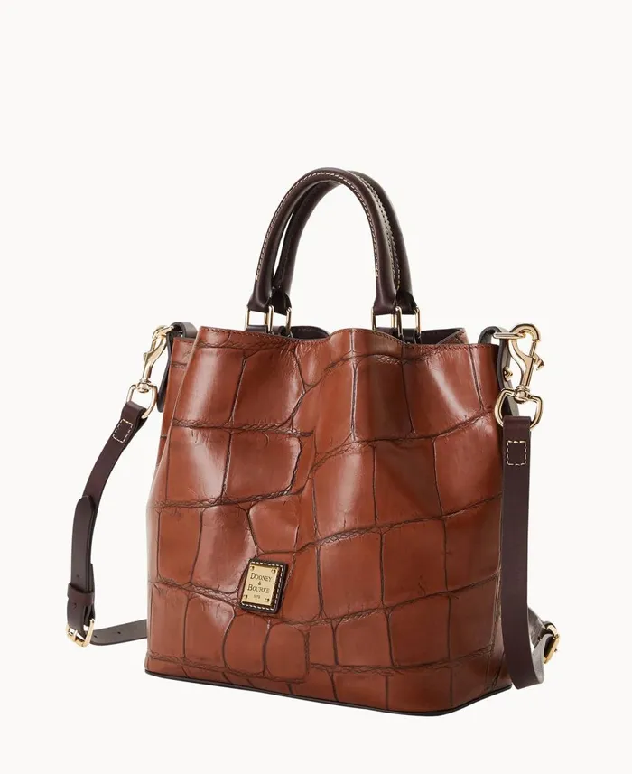 Dooney and Bourke Satchels Denison Small Barlow Cognac 8211 WomenMen