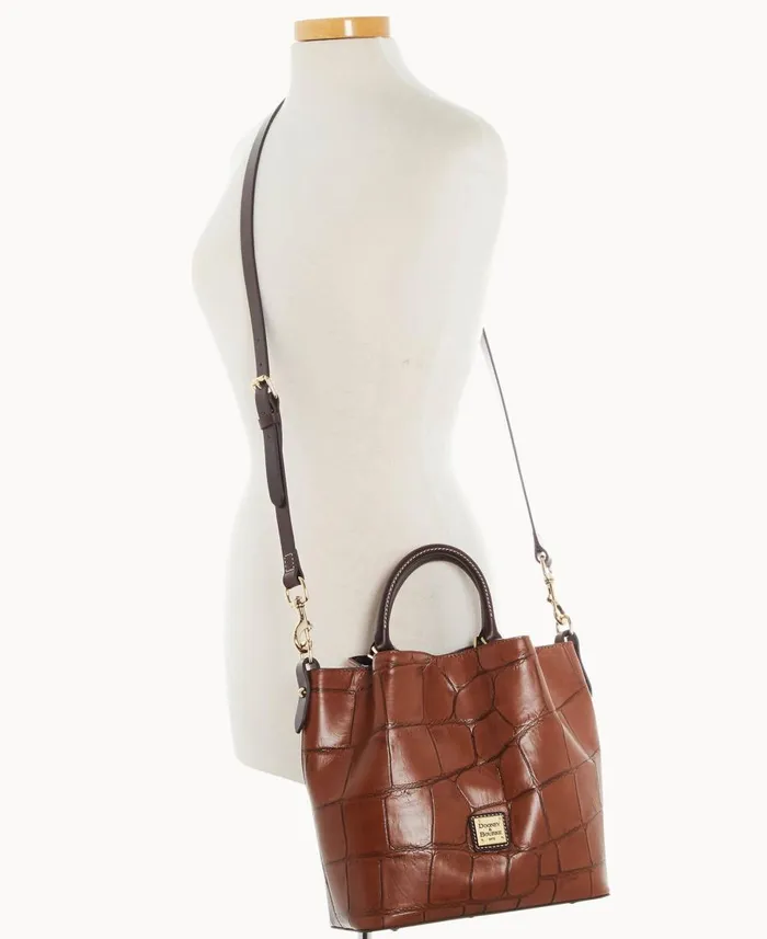 Dooney and Bourke Satchels Denison Small Barlow Cognac 8211 WomenMen