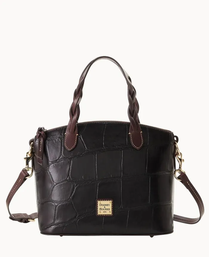 Dooney and Bourke Satchels Denison Small Heidi Satchel Espresso 8211 WomenMen Dooney and Bourke Satchels Denison Small Heidi Satchel Espresso 8211 WomenMen