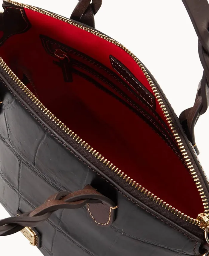 Dooney and Bourke Satchels Denison Small Heidi Satchel Espresso 8211 WomenMen Dooney and Bourke Satchels Denison Small Heidi Satchel Espresso 8211 WomenMen