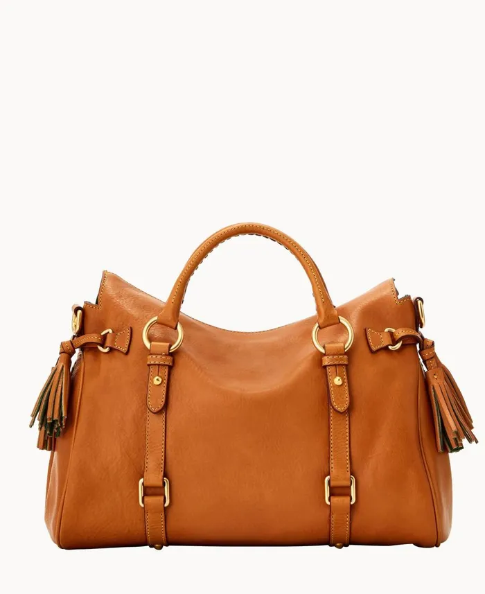 Dooney and Bourke Satchels Florentine Large Satchel Natural 8211 WomenMen