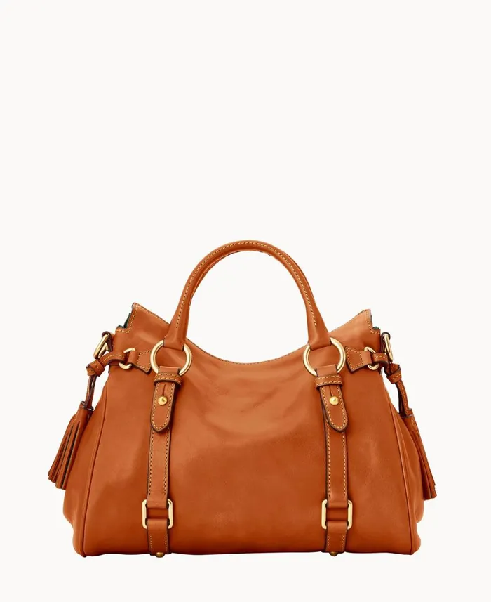 Dooney and Bourke Satchels Florentine Satchel Natural 8211 WomenMen