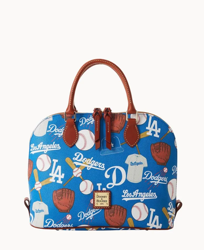 Dooney and Bourke Satchels MLB Dodgers Zip Zip Satchel Dodgers 8211 WomenMen