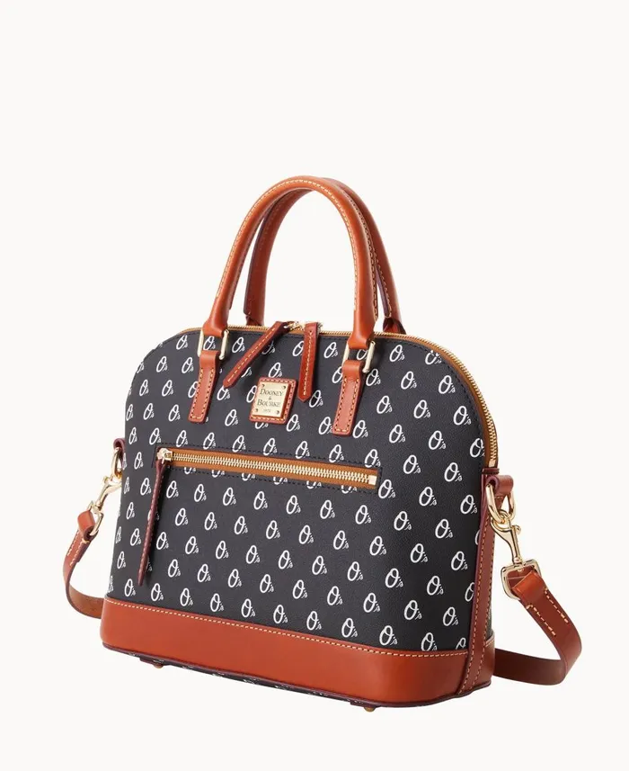 Dooney and Bourke Satchels MLB Orioles Domed Zip Satchel Orioles 8211 WomenMen Dooney and Bourke Satchels MLB Orioles Domed Zip Satchel Orioles 8211 WomenMen