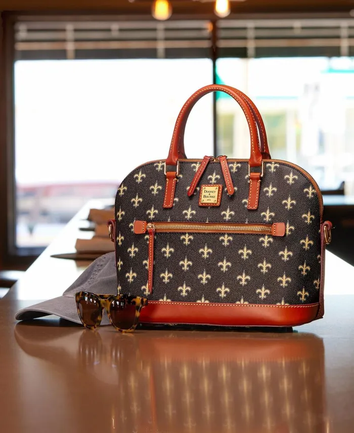 Dooney and Bourke Satchels NFL Saints Domed Zip Satchel Saints 8211 WomenMen Dooney and Bourke Satchels NFL Saints Domed Zip Satchel Saints 8211 WomenMen