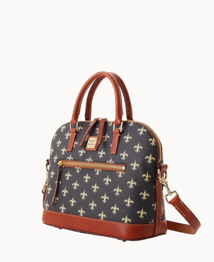 Dooney and Bourke Satchels NFL Saints Domed Zip Satchel Saints 8211 WomenMen Dooney and Bourke Satchels NFL Saints Domed Zip Satchel Saints 8211 WomenMen