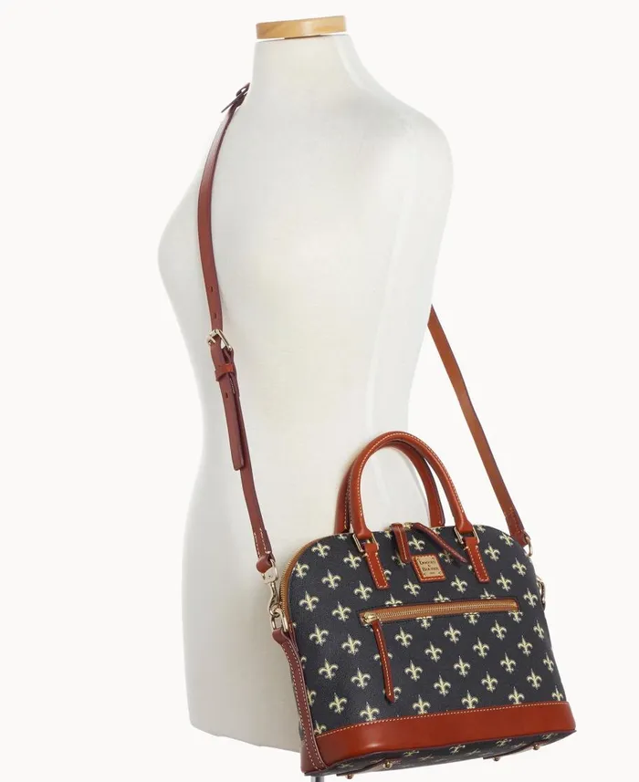 Dooney and Bourke Satchels NFL Saints Domed Zip Satchel Saints 8211 WomenMen Dooney and Bourke Satchels NFL Saints Domed Zip Satchel Saints 8211 WomenMen