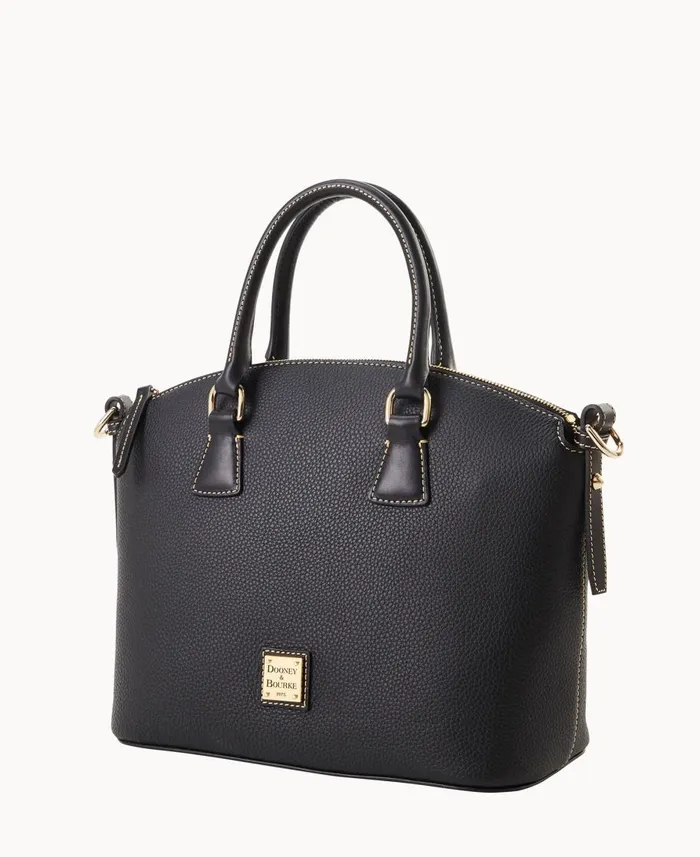 Dooney and Bourke Satchels Pebble Grain Domed Satchel Black Black 8211 WomenMen Dooney and Bourke Satchels Pebble Grain Domed Satchel Black Black 8211 WomenMen