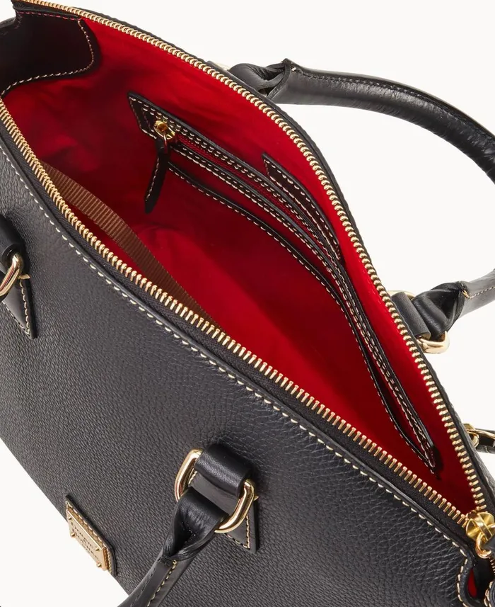 Dooney and Bourke Satchels Pebble Grain Domed Satchel Black Black 8211 WomenMen Dooney and Bourke Satchels Pebble Grain Domed Satchel Black Black 8211 WomenMen