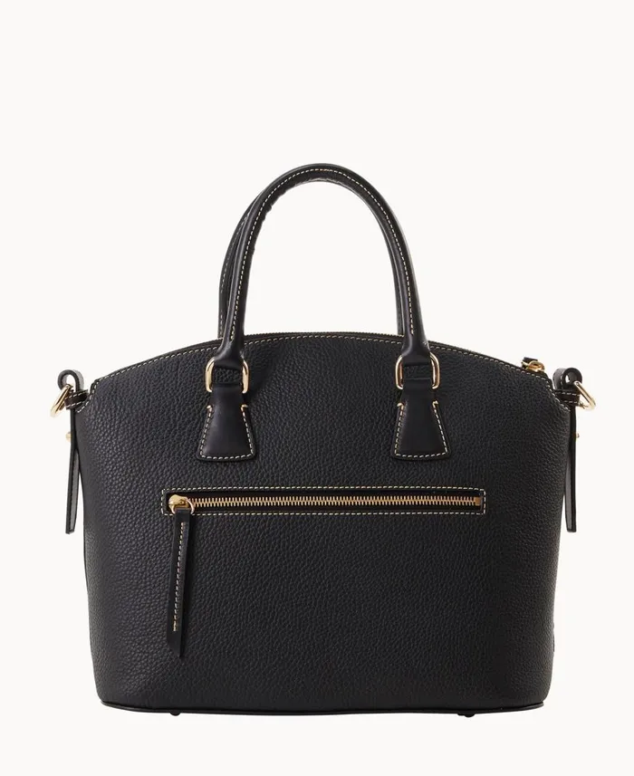 Dooney and Bourke Satchels Pebble Grain Domed Satchel Black Black 8211 WomenMen Dooney and Bourke Satchels Pebble Grain Domed Satchel Black Black 8211 WomenMen