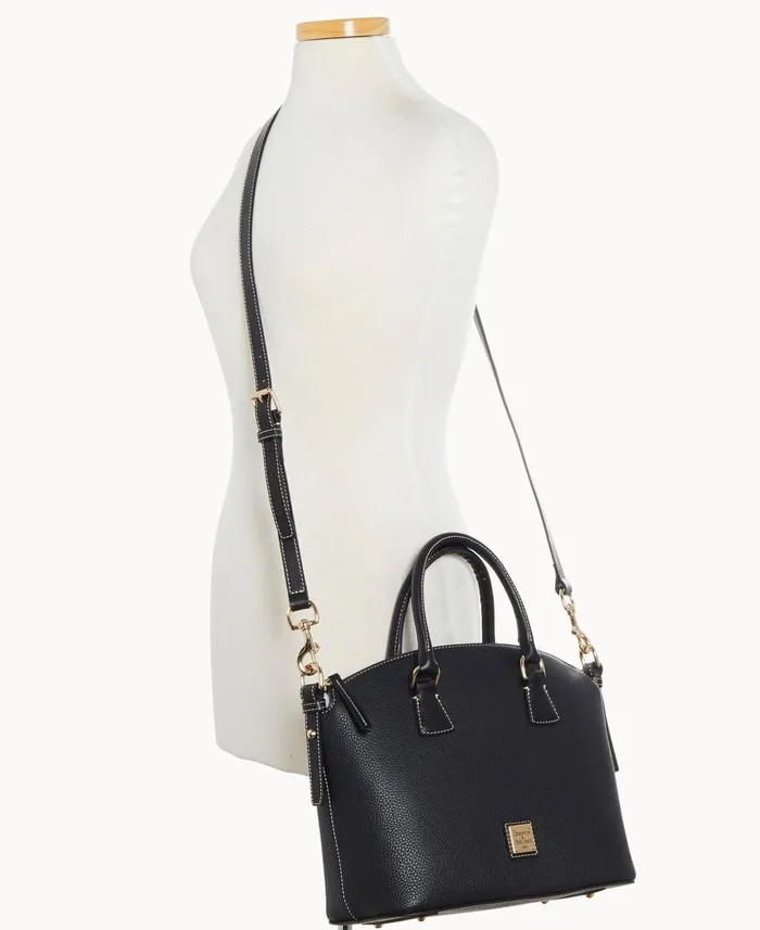 Dooney and Bourke Satchels Pebble Grain Domed Satchel Black Black 8211 WomenMen Dooney and Bourke Satchels Pebble Grain Domed Satchel Black Black 8211 WomenMen