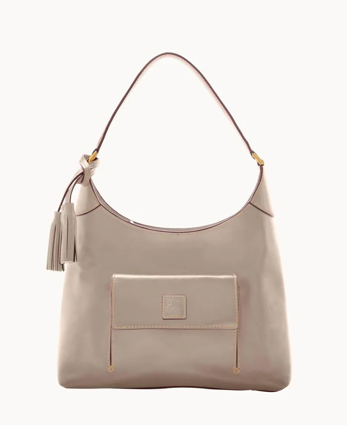Dooney and Bourke Shoulder Bags Florentine Small Hobo Light Taupe 8211 WomenMen Dooney and Bourke Shoulder Bags Florentine Small Hobo Light Taupe 8211 WomenMen