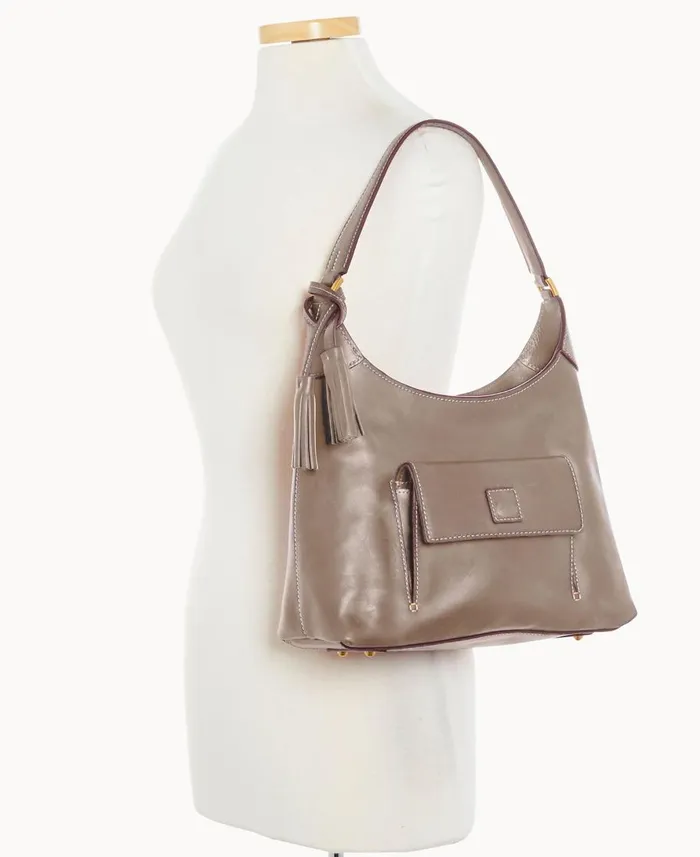 Dooney and Bourke Shoulder Bags Florentine Small Hobo Light Taupe 8211 WomenMen Dooney and Bourke Shoulder Bags Florentine Small Hobo Light Taupe 8211 WomenMen