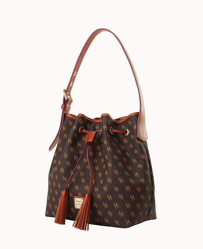 Dooney and Bourke Shoulder Bags Gretta Aimee Drawstring Brown Tmoro 8211 WomenMen Dooney and Bourke Shoulder Bags Gretta Aimee Drawstring Brown Tmoro 8211 WomenMen