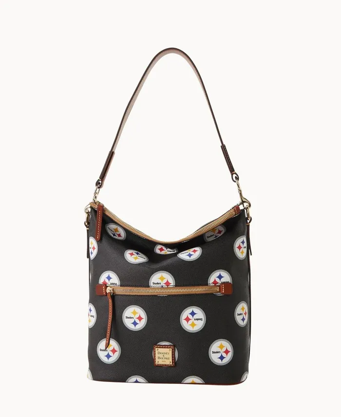 Dooney and Bourke Shoulder Bags NFL Steelers Large Sac Steelers 8211 WomenMen Dooney and Bourke Shoulder Bags NFL Steelers Large Sac Steelers 8211 WomenMen