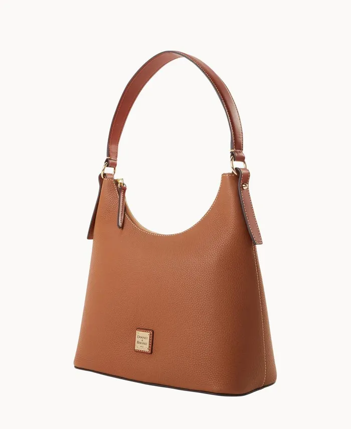 Dooney and Bourke Shoulder Bags Pebble Grain Hobo Caramel 8211 WomenMen