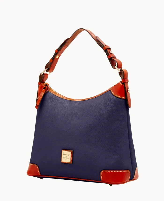 Dooney and Bourke Shoulder Bags Pebble Grain Hobo Midnight Blue 8211 WomenMen Dooney and Bourke Shoulder Bags Pebble Grain Hobo Midnight Blue 8211 WomenMen