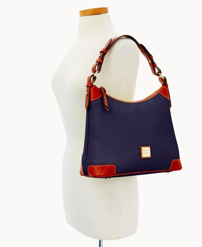 Dooney and Bourke Shoulder Bags Pebble Grain Hobo Midnight Blue 8211 WomenMen Dooney and Bourke Shoulder Bags Pebble Grain Hobo Midnight Blue 8211 WomenMen