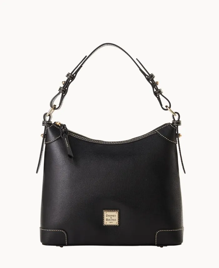 Dooney and Bourke Shoulder Bags Saffiano Small Hobo Black 8211 WomenMen