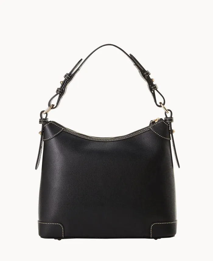 Dooney and Bourke Shoulder Bags Saffiano Small Hobo Black 8211 WomenMen