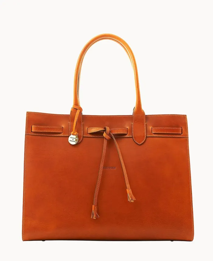 Dooney and Bourke Totes Alto Large Tassel Bag Saddle 8211 WomenMen