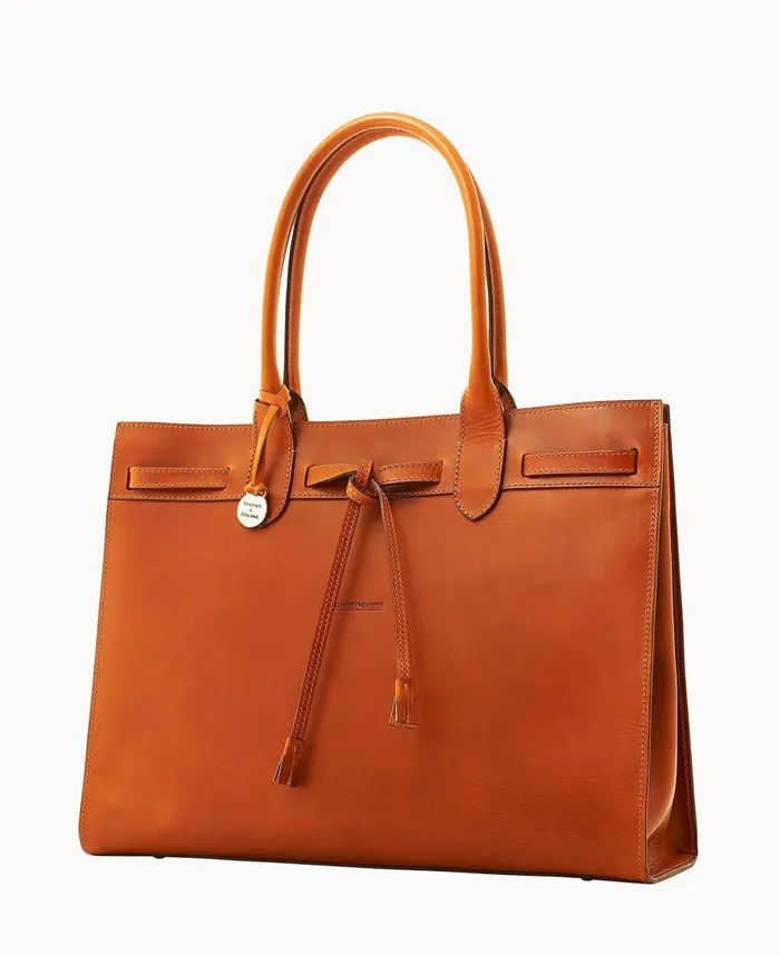 Dooney and Bourke Totes Alto Large Tassel Bag Saddle 8211 WomenMen