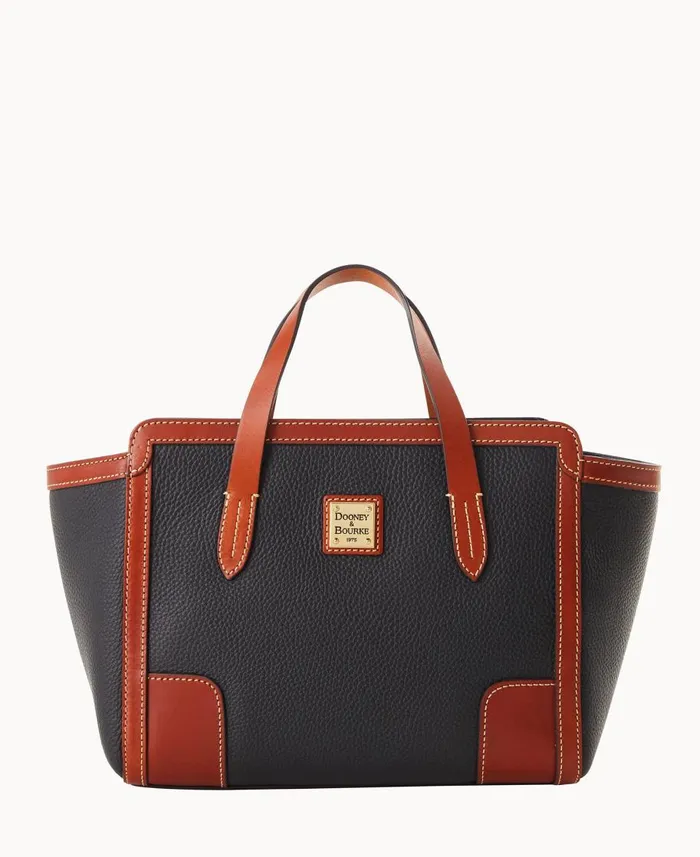 Dooney and Bourke Totes Pebble Grain Small Shopper Black 8211 WomenMen