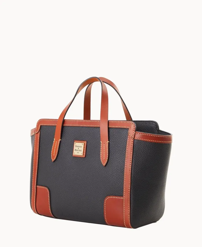 Dooney and Bourke Totes Pebble Grain Small Shopper Black 8211 WomenMen