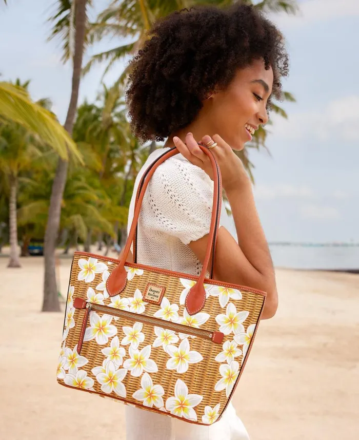 Dooney and Bourke Totes Plumeria Tote White 8211 WomenMen