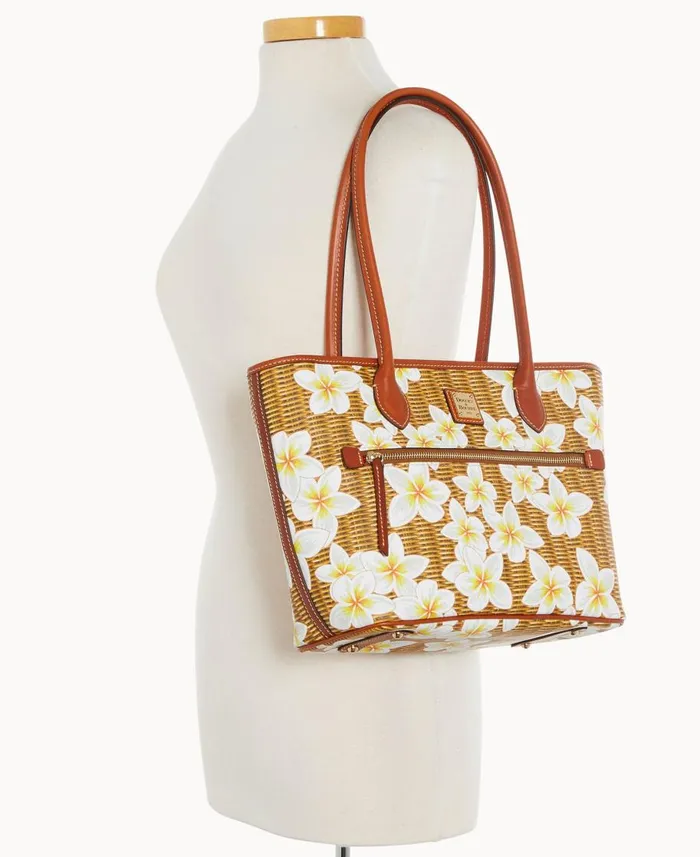 Dooney and Bourke Totes Plumeria Tote White 8211 WomenMen