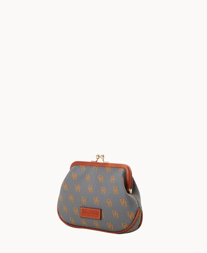 Dooney and Bourke Wallets Gretta Large Frame Purse Slate 8211 WomenMen