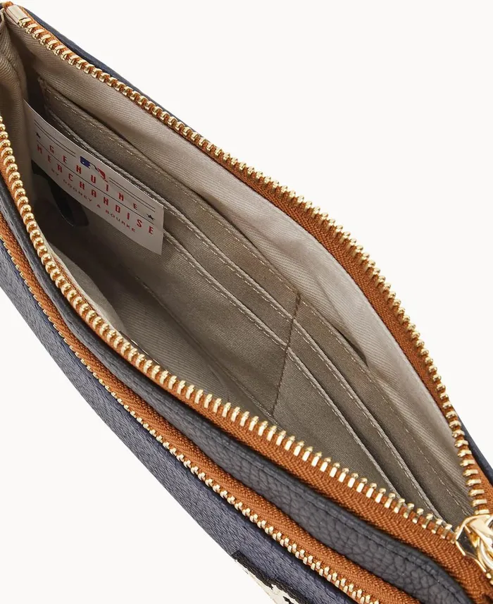 Dooney and Bourke Wallets MLB Astros Double Zip Wristlet Astros 8211 WomenMen Dooney and Bourke Wallets MLB Astros Double Zip Wristlet Astros 8211 WomenMen