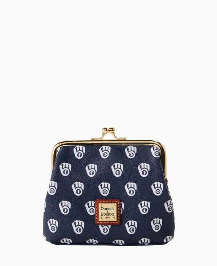 Dooney and Bourke Wallets MLB Brewers Large Framed Purse Brewers 8211 WomenMen Dooney and Bourke Wallets MLB Brewers Large Framed Purse Brewers 8211 WomenMen