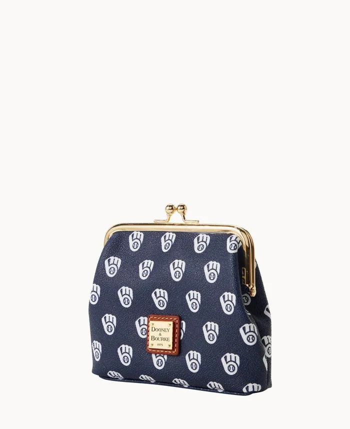 Dooney and Bourke Wallets MLB Brewers Large Framed Purse Brewers 8211 WomenMen Dooney and Bourke Wallets MLB Brewers Large Framed Purse Brewers 8211 WomenMen