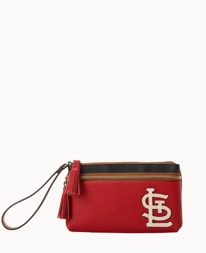 Dooney and Bourke Wallets MLB Cardinals Double Zip Wristlet Cardinals 8211 WomenMen Dooney and Bourke Wallets MLB Cardinals Double Zip Wristlet Cardinals 8211 WomenMen