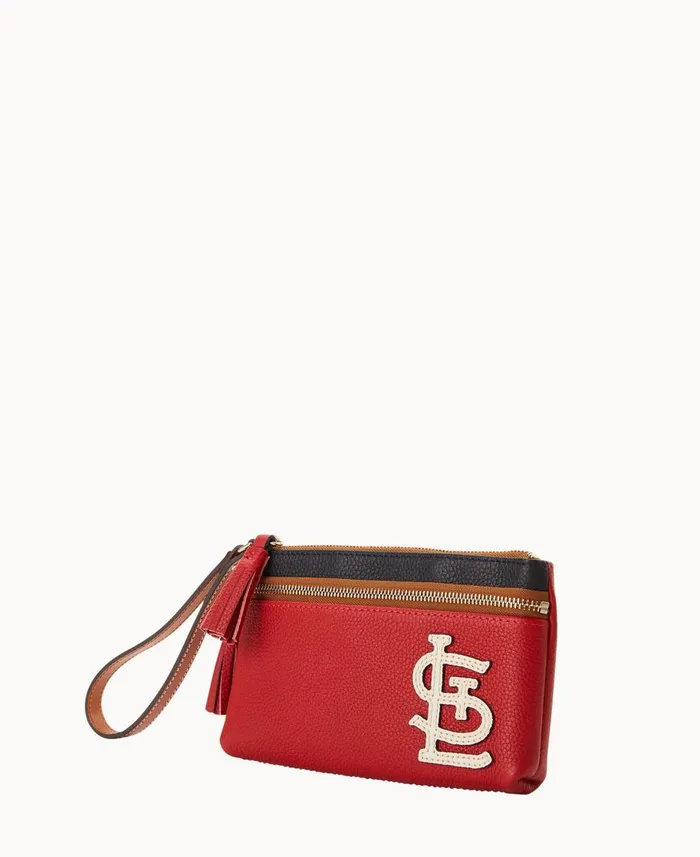 Dooney and Bourke Wallets MLB Cardinals Double Zip Wristlet Cardinals 8211 WomenMen Dooney and Bourke Wallets MLB Cardinals Double Zip Wristlet Cardinals 8211 WomenMen