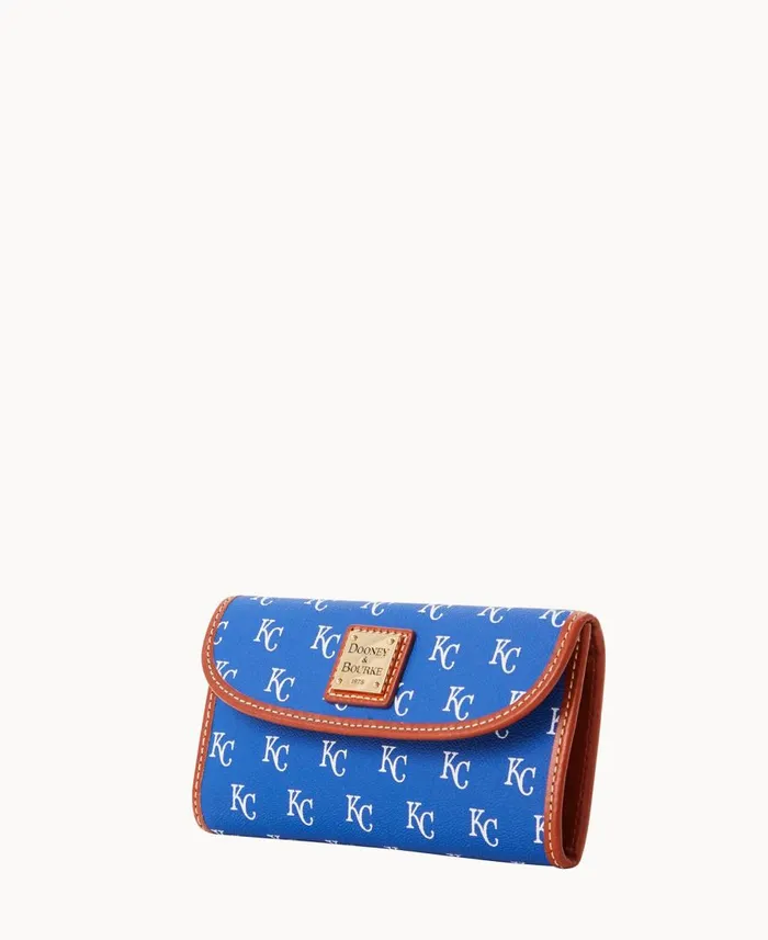 Dooney and Bourke Wallets MLB Royals Continental Clutch Royals 8211 WomenMen Dooney and Bourke Wallets MLB Royals Continental Clutch Royals 8211 WomenMen
