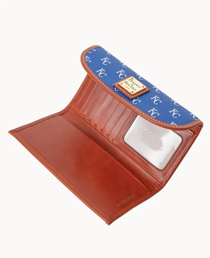 Dooney and Bourke Wallets MLB Royals Continental Clutch Royals 8211 WomenMen Dooney and Bourke Wallets MLB Royals Continental Clutch Royals 8211 WomenMen