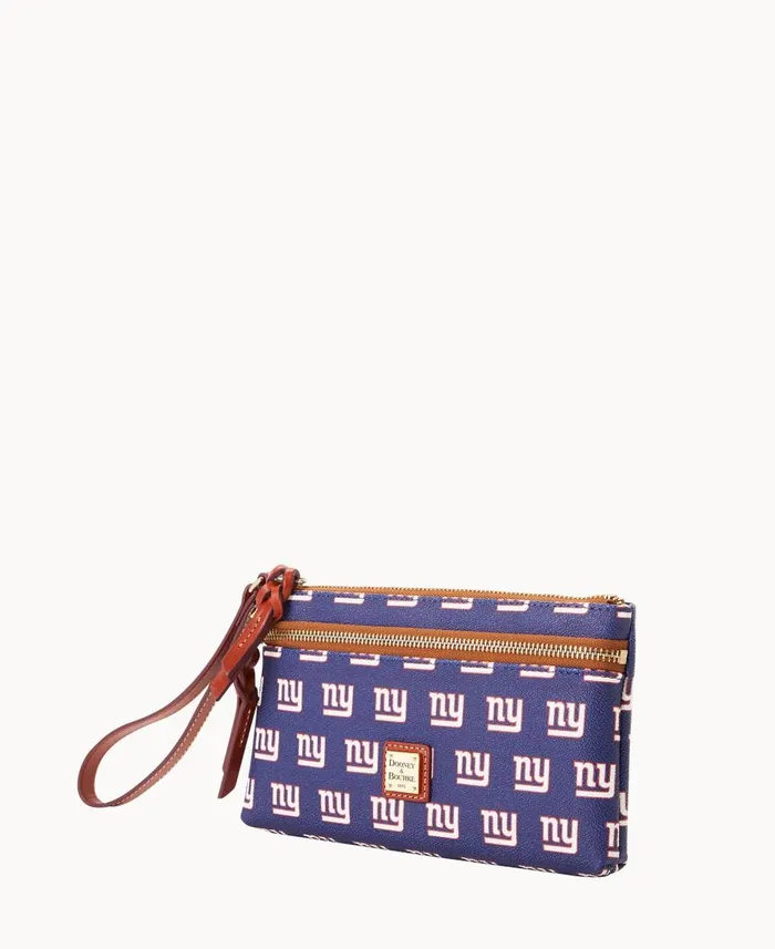Dooney and Bourke Wallets NFL NY Giants Double Zip Wristlet New York Giants 8211 WomenMen Dooney and Bourke Wallets NFL NY Giants Double Zip Wristlet New York Giants 8211 WomenMen